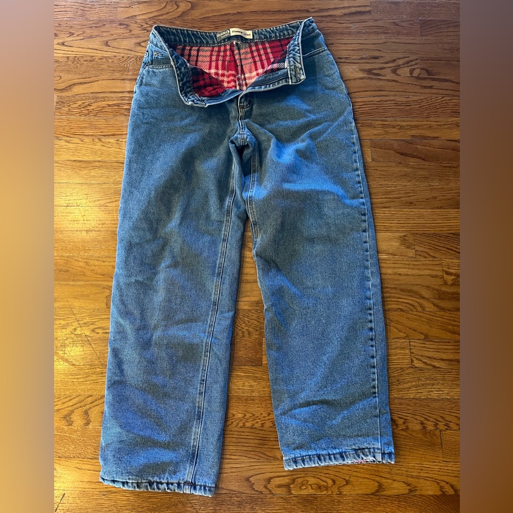 Warm Guide Series Fleece Lined Denim Jeans